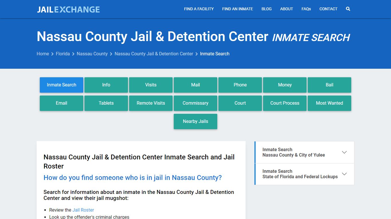 Nassau County Inmate Search | Arrests & Mugshots | FL - Jail Exchange